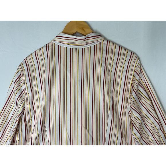 Chicos Striped Button Up Top Womens Size 3 US 16 XL 3/4 Sleeve Casual Office - Picture 6 of 12